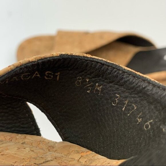 Donald j Pliner heels size 8.5 tan cork wedges - Picture 11 of 13